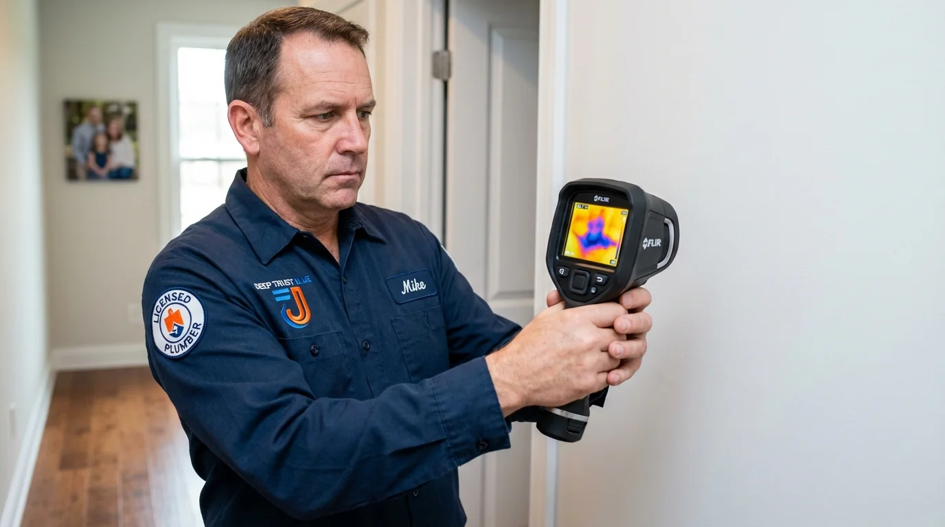 Thermal imaging leak detection by Johns Plumbing LLC in Lindale
